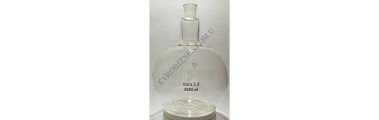 Колба круглодонна з шліфом 29/32 5000мл   (К-1-5000-29/32)